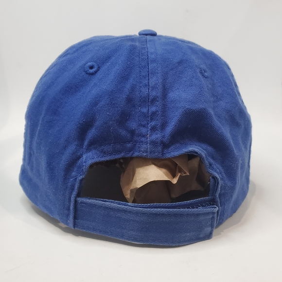 Disney Parks Adult Blue Monster’s University Distressed Strapback Hat Cap. - Picture 6 of 10